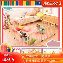 JollyBaby Children Indoor Play Fencing Baby Baby Crawl Learn Step Guard Rail Solid Wood Safety Fence