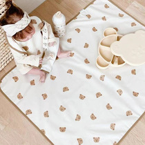 Childrens room baby crib overnight bear sheets baby supplies waterproof washable septum Pjs034
