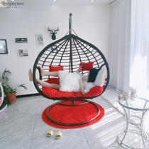 Birds nest hanging chair swing rocking chair indoor hanging basket rattan chair home lazy hammock chair balcony leisure rocking basket chair
