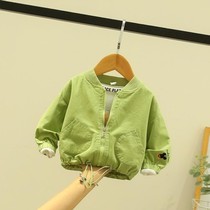 1 children's coat for boys and girls spring and autumn 2021 new baby jacket baby cardigan foreign style 1-3-year-old children's tide