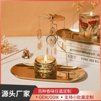 Romantic Time Scented Candle Walk Horse Light Swivel Candle Holder Romantic Home Candlelight Dinner Candle Clever Geb Disposal