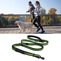 New explosion-proof flush width 2 5 multifunction large canine pet running traction rope to liberate your hands dog traction rope