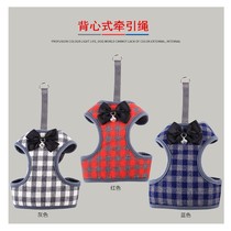 Dog rope Wholesale bell Bell Collar Small Canine Chain Teddy Kitty Tow Rope Vest Type Chest Strap Pet Supplies