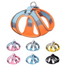 New Pet Traction Rope Vest Type Reflective Pet Chest Harness Breathable Dog Chest Harness Comfort Kitty Traction Rope