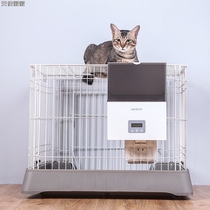 New pet automatic feeder dog cat feeding cage hanging timed dosing automatic pitchforger dog food