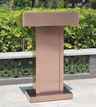 Outdoor property reception reception desk welcome desk property restaurant stainless steel podium hotel speech station advisory desk