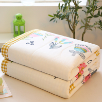 100 pure cotton summer cool quilted by inner and outer full cotton air conditioning by summer single double student summer by machine washable and thin