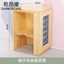 Kindergarten toy cabinet solid wood childrens toy storage and sorting school bag Montesori frame area corner combination cabinet