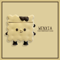Wen Xia ins cute sandwich biscuit little people for Airpods protective cover silicone 2 3 generation Pro Apple wireless Bluetooth headset set cute cartoon stereo Japanese Korean wind ear cap soft anti-fall Female