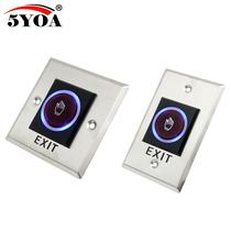 Infrared induction door switch narrow automatic door induction access switch 86 type touch out button 12V 24V