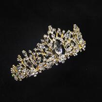 2021 Baroque Crown Wedding Jewelry Hair Accessories Crown Bride Headwear European and American Wind Hairband Cross-border Factory Hot Style