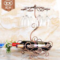Iron Art Red Wine Rack Red Wine Cup Rack Wholesale New Hanging Cup Rack Creative Eurostyle Wine Rack