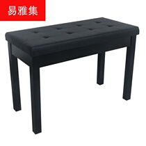 Solid wood double bench single piano stool with book case stool electronic piano stool electronic piano bench Childrens piano chair