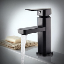 Factory direct European black faucet hot and cold washbasin basin basin basin basin basin high mixing faucet