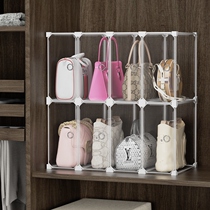 Cabinet bag storage artifact dust storage bag storage bag rack transparent household storage rack narrow bag storage box