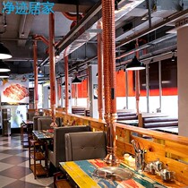 Korean barbecue restaurant exhaust equipment barbecue smoke exhaust telescopic tube commercial upper smoke exhaust stretch hood pull smoke pipe