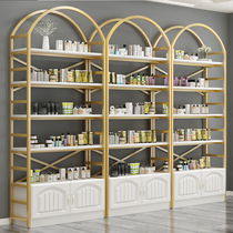 Shelf shelf floor manicure cosmetics display rack wrought iron display cabinet living room bookshelf products multi-layer storage rack