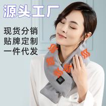 Graphene heating scarf winter warm heating shawl strap scarf usb charging scarf men and women heating scarf