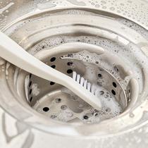 Day Style Bathroom Kitchen Double Head Trench Tile Gap Brushed Keyboard Fine Slit Cleaning Brush With Suction Cup Intake