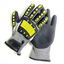 Five levels of anti-cutting TPR Mechanical working gloves Coating Tiger Mouth Reinforcement Shocks for men and women Industrial level gloves