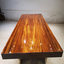 Okan solid wood large board table tea table log tea table table flower pear bas boss desk simple desk chair stool