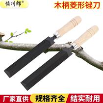 Self-production self-selling wood handle rhomboid filing knife sharpening machine multifunction sharpening tool woodworking polished 6-inch knife filing wholesale