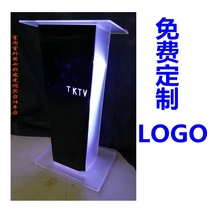 Transparent podium Acrylic welcome table Emcee table Crystal podium Hotel chair table Speech table Wedding EMCEE