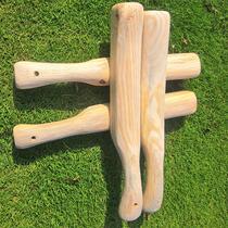 Mallet laundry stick home hammer washing clothes solid wood hammer clothing stick log natural color hammer stick back Tool