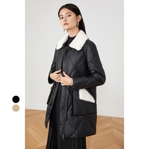 (Leather Down) YINER Yiner Shopping Mall Same Women's 2021 Winter New Down Jacket 8C41509086