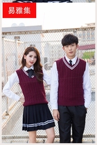 Applicable school uniform suit college style Korean version of junior high school students class uniform autumn student jk uniform Games open