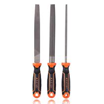 Manual steel filing flat round filing with five gold tools triangular file T8 carbon steel bicolor handle 8 inch filing knife factory direct