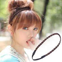 Wig braid headband headband fairy gentle net red headband Korean version elastic hair ornament headdress twist braid