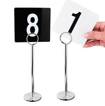 Card number clip dining table clip number card creative bar buffet standing table card round holder table
