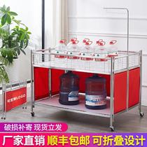 Supermarket stack shelf display rack special promotion table folding table stall mobile special car dump truck float