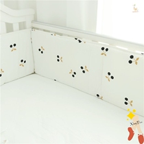 Crib bed bed summer INS black and white simple one piece half round washable 200*28cm1 piece BB