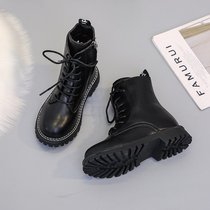 Girls Martin Boots 2021 New Childrens Boots Spring and Autumn Winter Single Boots British Style Summer Thin Boys Leather Shoes