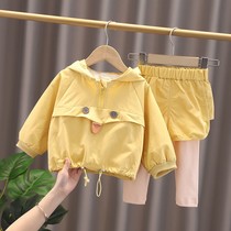 Girls Net red suit foreign spring and autumn 2021 New Korean version of female baby children children 0-4 years old 3 spring clothes