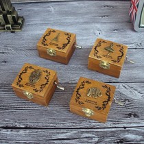 Wholesale M042 retro exquisite wooden hand music box creative student boutique birthday gift craft gift