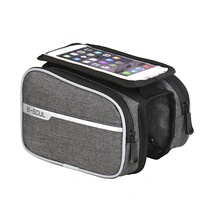 B- South bicycle bag front beam bag mountain bike bag touch screen mobile phone bag upper pipe bag riding equipment accessories