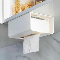 New non-perforated kitchen paper storage box paper box wall non-marking wall-mounted tissue holder toilet tissue box