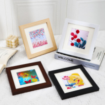 Oil stick picture frame hanging wall square painting frame frame frame for children Nordic wind desktop