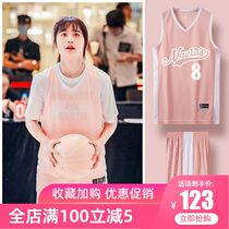 Li Ning VIP basketball suit summer girl suit basketball jersey custom student fake two match suit sports training