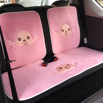 Wuling Hongguang miniev seat cover winter plush cushion seat cover mini macaron female 2022 warm car cushion