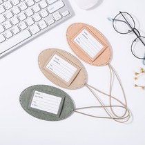 Listed luggage tag luggage tag luggage tag boarding pass portable check suitcase anti-lost label identification leather