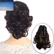 Clouds hot catch clip ponytail wig Female hair less hair how to tie good-looking from the natural big wave pear flower roll tide