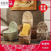 Handmade soap box toilet drain soap box creative toilet soap box drain soap bracket double ceramic