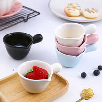 Japanese-style ceramic with handle Mini Milk Cup small milk jug cup milk jar with handle milk cup sauce dish coffee utensil