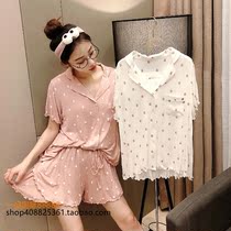 Japan you gelato pique pajamas female bear Modell summer department gp short sleeve homewear skirt