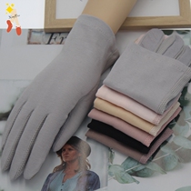 Black lace gloves female summer outdoor cycling sunscreen non-slip hollow driving driving touch screen