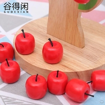Children woody magnetic apple tree baby number of games Happy orchard Children early teach Puzzle Toys number of music Toys